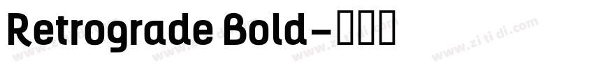 Retrograde Bold字体转换